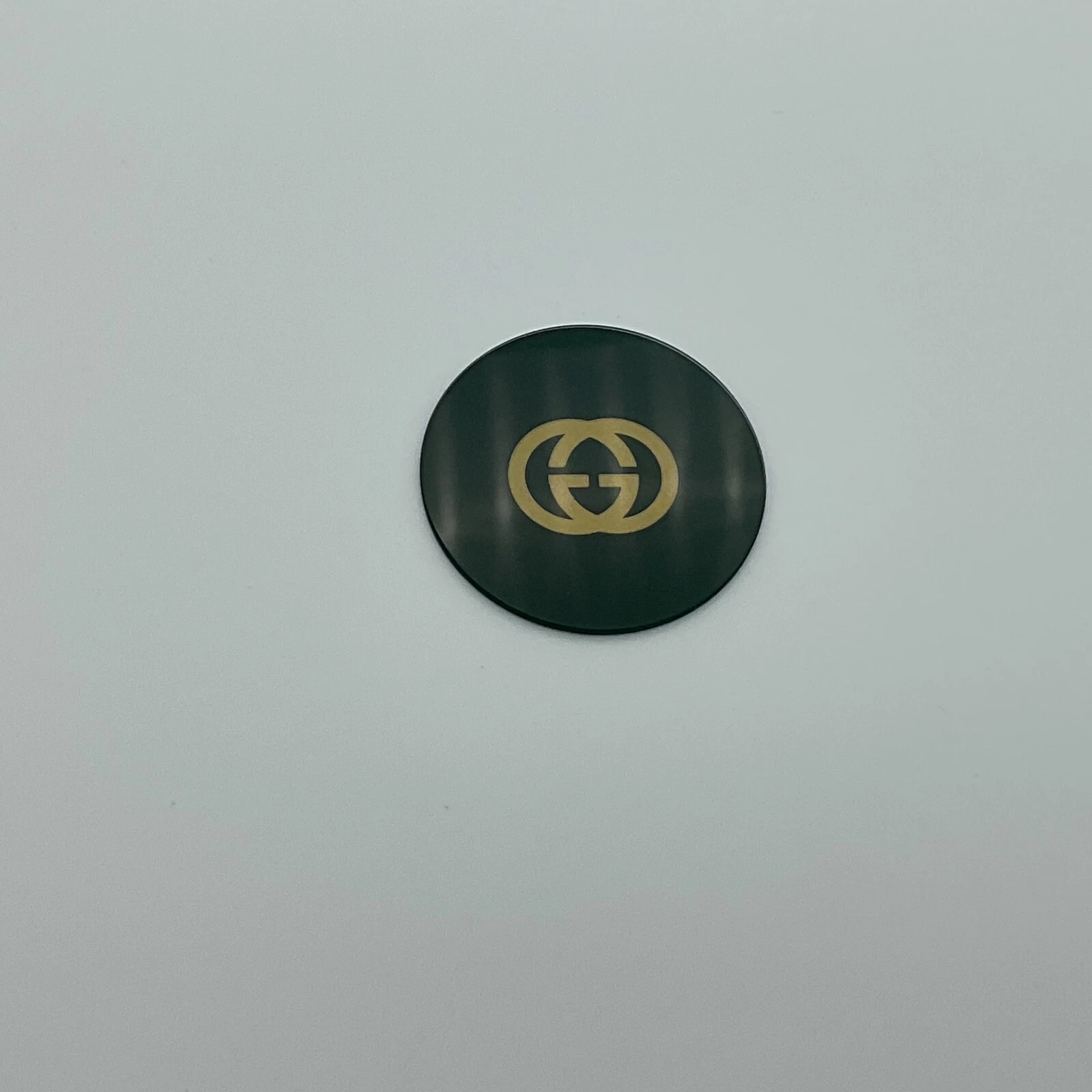 NOS GUCCI 2000M BOÎTIER DE MONTRE VERT FOND VERRE CRISTAL