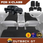 <!--F#f_0-->6D Diamond Car Floor Mats for Mercedes-Benz X-Class Ute 2017-2021 Rubber All Wea<!--F/-->