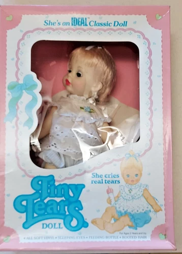 IDEAL  TINY TEARS DOLL  Vintage  1984 New In Sealed Box