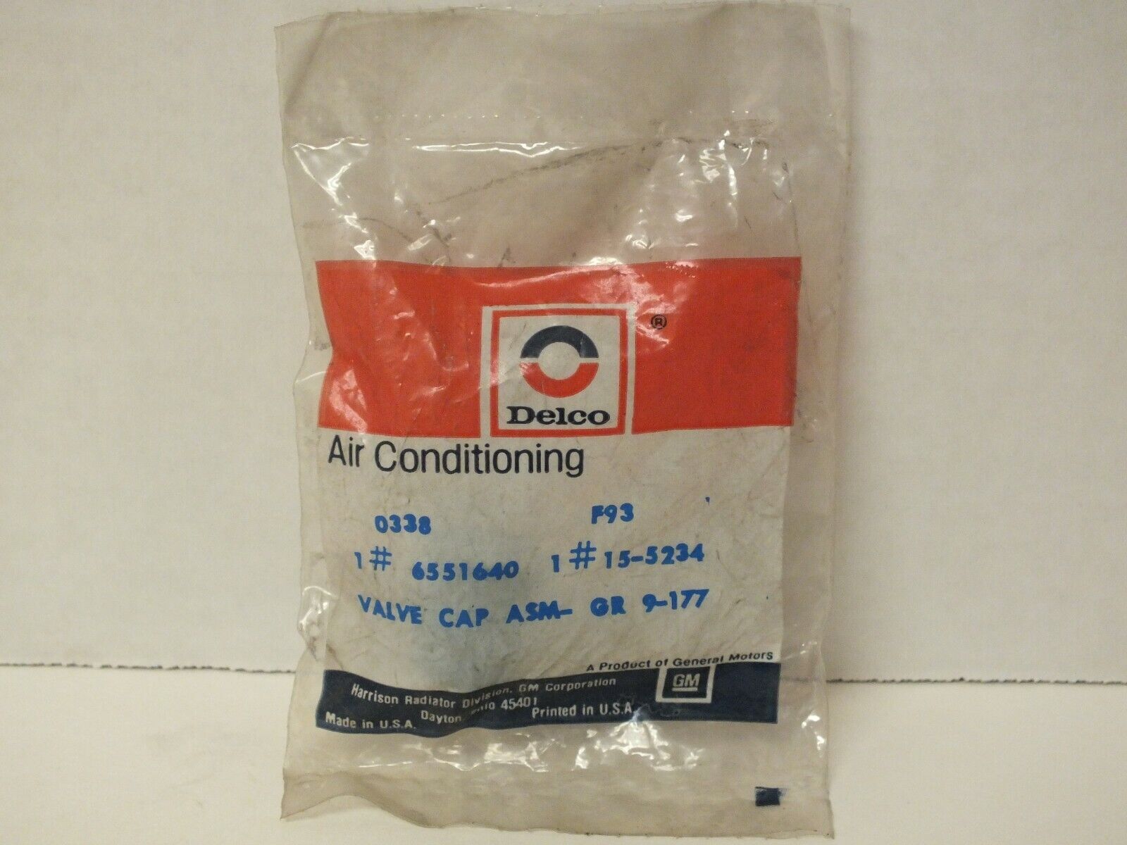 New Genuine OEM GM General Motors ACDelco 15-5234 Valve Cap ASM 6551640 NOS