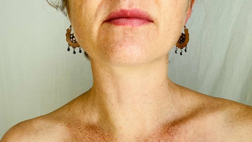 Mazahua Flower Earrings. Sterling Silver. Arracadas. Mexico. Frida Kahlo. 2090 - Picture 4 of 5