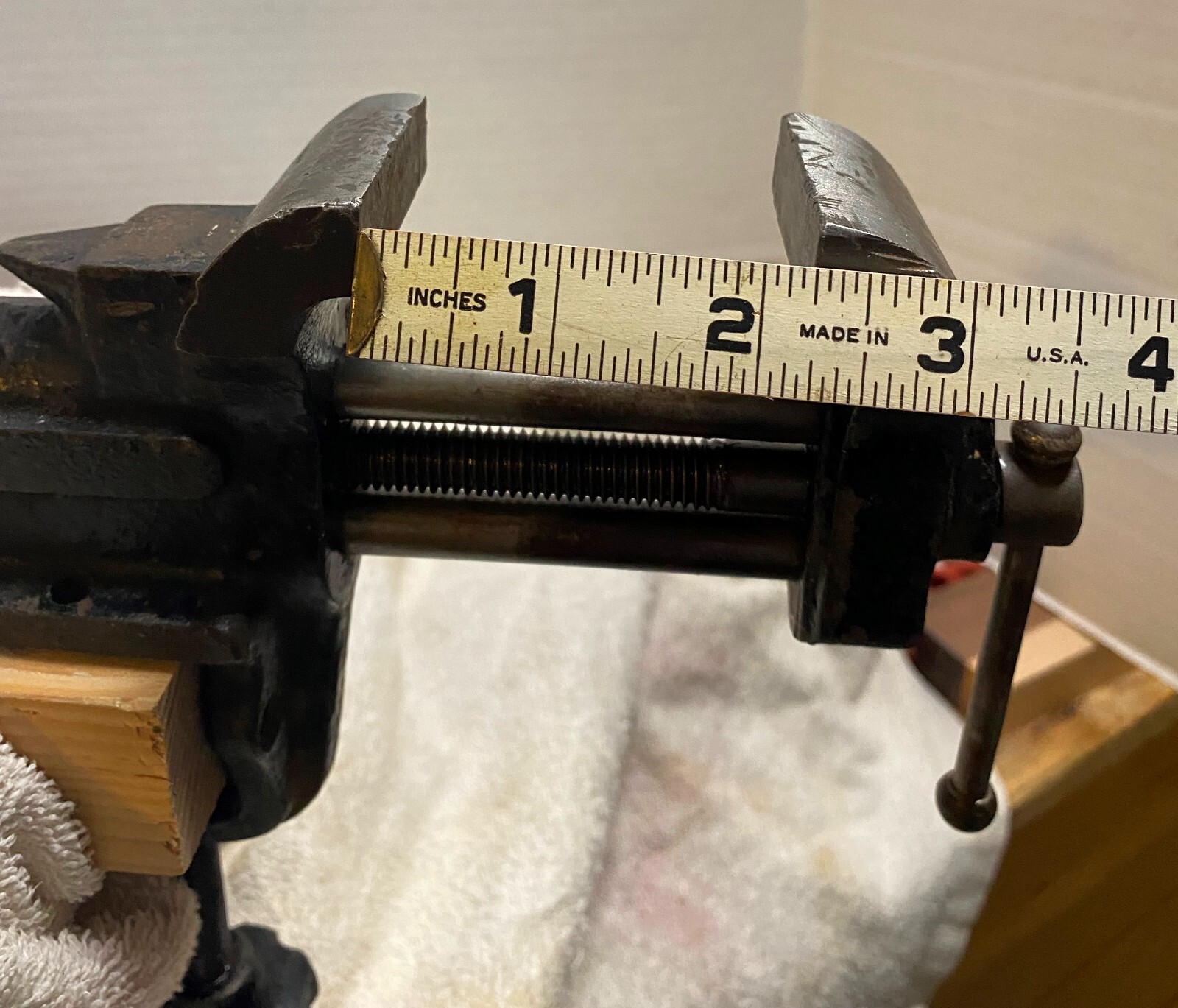 Antique Solid Steel Tabletop 2" Jewelers Gunsmith Bench Vise with Anvil Original eBay