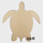 Wooden Turtle Shape 100-500mm 3mm MDF - Craft Unpainted 3mm MDF - Laser Cut