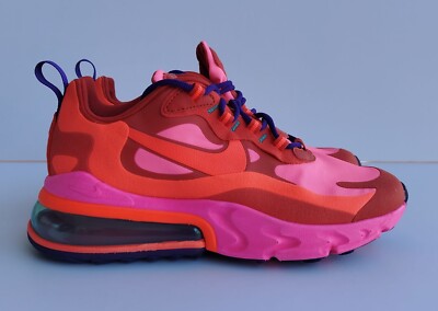 Nike Air Max 270 React WMNS Shoes Size us 6.5 uk 4 Red Pink Blue AT6174-600 New