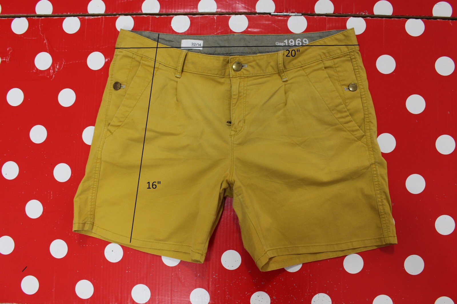 Gap 1969 Womens 32/14 Short Shorts 6" Inseam Gem