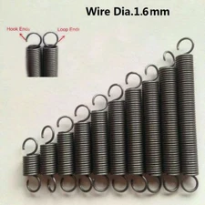 Expansion Spring Tension Extension Expanding Spring Wire Dia.1.6mm OD 10/11/12mm