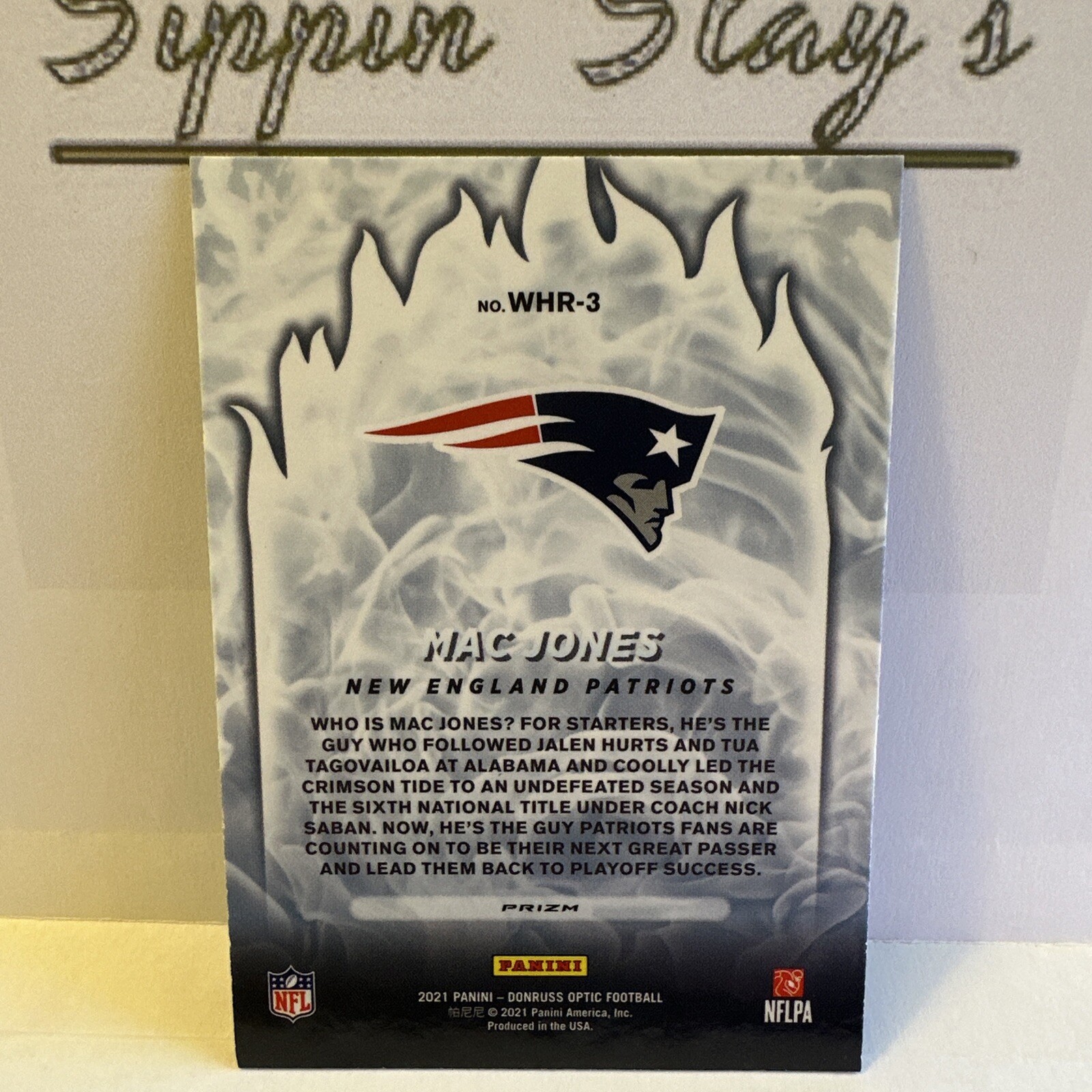 2021 Donruss Optic Mac Jones WHITE HOT ROOKIES HOLO PRIZM RC eBay