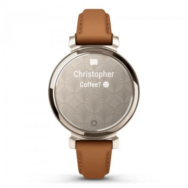 Garmin Lily 2 Classic Cream Gold with Tan Leather Band 010-02839-02 - Image 2 of 3
