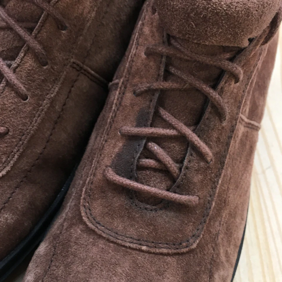 Botas femininas Faded Glory 8 Jessica no tornozelo marrom com cadarço biqueira quadrada 6880316 - Imagem 4 de 4