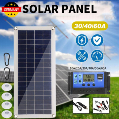 300W Solarpanel 12V Solar Ladegerät Autobatterie Erhaltungsladegerät für Caravan