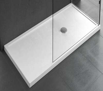 Novellini Olympic Plus Duschtasse Weiß 120x70 Hoch 12,5 CM Ablassen Beine