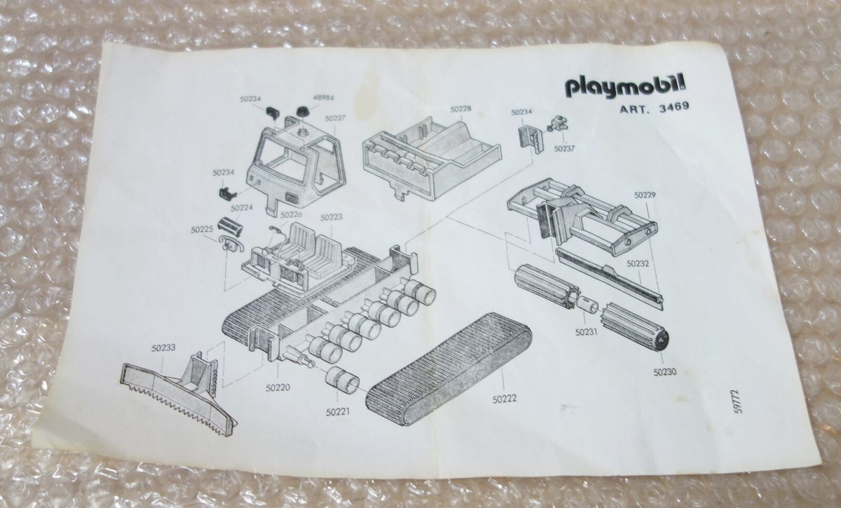 Playmobil 3469 Chasse-Neige – Vintage 1985 – Boîte Excellent État