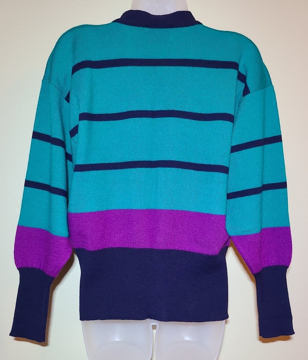 NWOT VINTAGE 80s 90s PENDLETON 100% VIRGIN WOOL CARDIGAN SWEATER