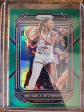 2023 Panini WNBA Prizm Michaela Onyenwere Green Holo Prizm #56 Phoenix Mercury