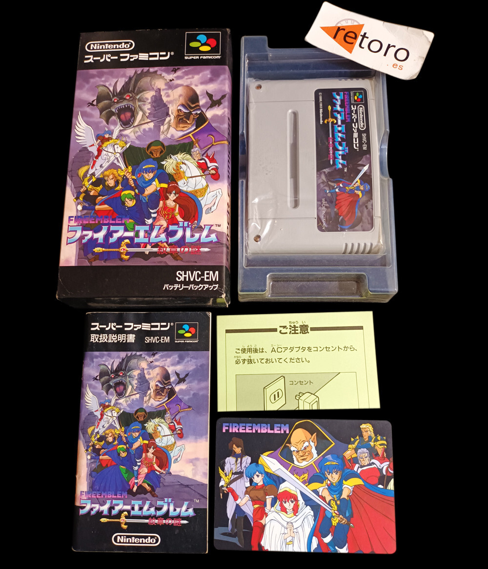 FIRE EMBLEM MUSHOU NO NAZO Super Famicom Nintendo SNES SFC JAP Complete