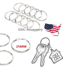 Lots 2550100key Rings Chains Split Ring Hoop Metal Loop Steel Accessories 25mm Lots 2550100key Rings Chains Split Ring Hoop Metal Loop Steel Accessories 25mm