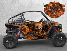 RZR 1000 Graphic Wrap kit TMW UTV Giant Pro Armor PRP Door 9500N Zombie Skull
