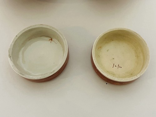 Pair of Antique Japanese Ceramic Kutani Ginger Jars and Covers - Picture 13 of 13