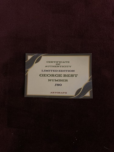 George Best Signed Photo With COA Gift Boxed - Picture 4 of 5