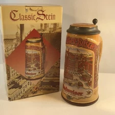 Anheuser Busch Classic Collection Beer Stein 1988 Edition W.Germany Original Box