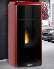 LAMINOX TLVB18IRS STUFA A PELLET Greta Lux Black Line 18kW Idroventilata ROSSO