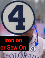 Lou Gehrig Patch #4 Baseball Jersey Patch Colorado Rockies 4 ALS June 2 2024