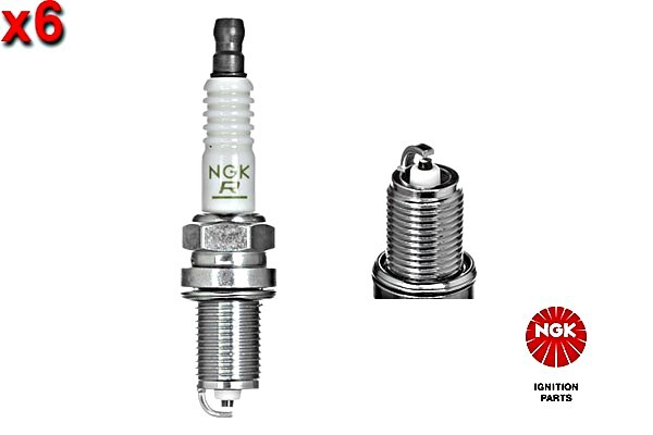 NGK 6x Spark Plug For JAGUAR Xj LOTUS NISSAN ROVER VOLVO 850 90-08 90048-51161