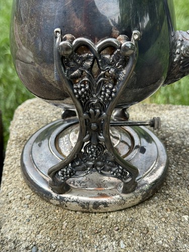 Vintage~Tipping~Silver on Copper Teapot on Stand w/ Burner~Hallmarked Rare~G2MC* - Picture 6 of 15