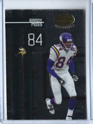 2005 Leaf Certified Materials Randy Moss Card #68   HOF'er  