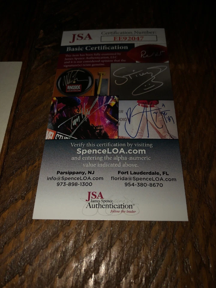 Dick Groat Autographed Index Card.JSA! Clean! Pirates - Image 2 of 2