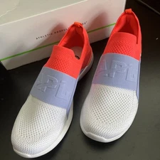 APL Techloom Bliss Knit Sneakers Impulse Red/Bellflower/White Women Size 10.5
