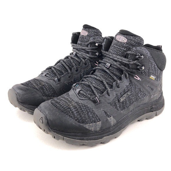 Stivali da trekking Keen Terradora II Mid WP da donna taglia 7 EUR 37 5 neri magnetici