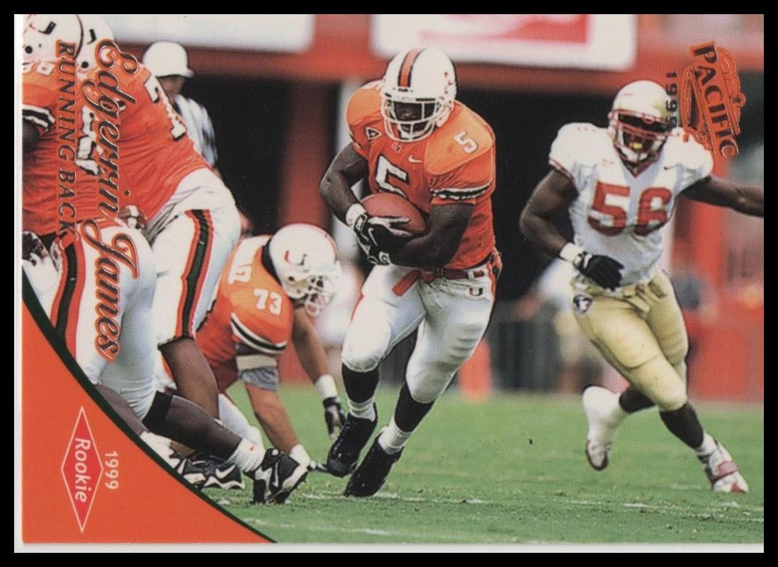 1999 Pacific #437 Edgerrin James RC HOF