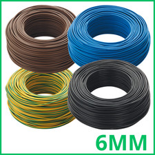 Filo cavo elettrico corrente cordina unipolare da 6 mm al metro mt m FS17 A