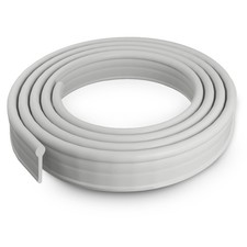 Grey Bath Shower Enclosure Door Seal Strip Soft Rubber 19x1200mm UK