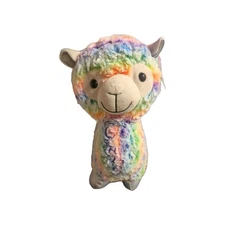 Linzy Rainbow Plush Stuffed Toy Cute Animal Llama Alpaca Soft Sheep NWT