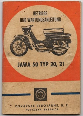 Betriebs und Wartungsanleitung Jawa 50 Typ 20 21 