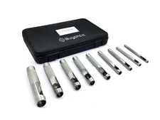 9 Pcs Leather Hole Punch Round Working Hollow Cutting Mat for Watch Band, Belt