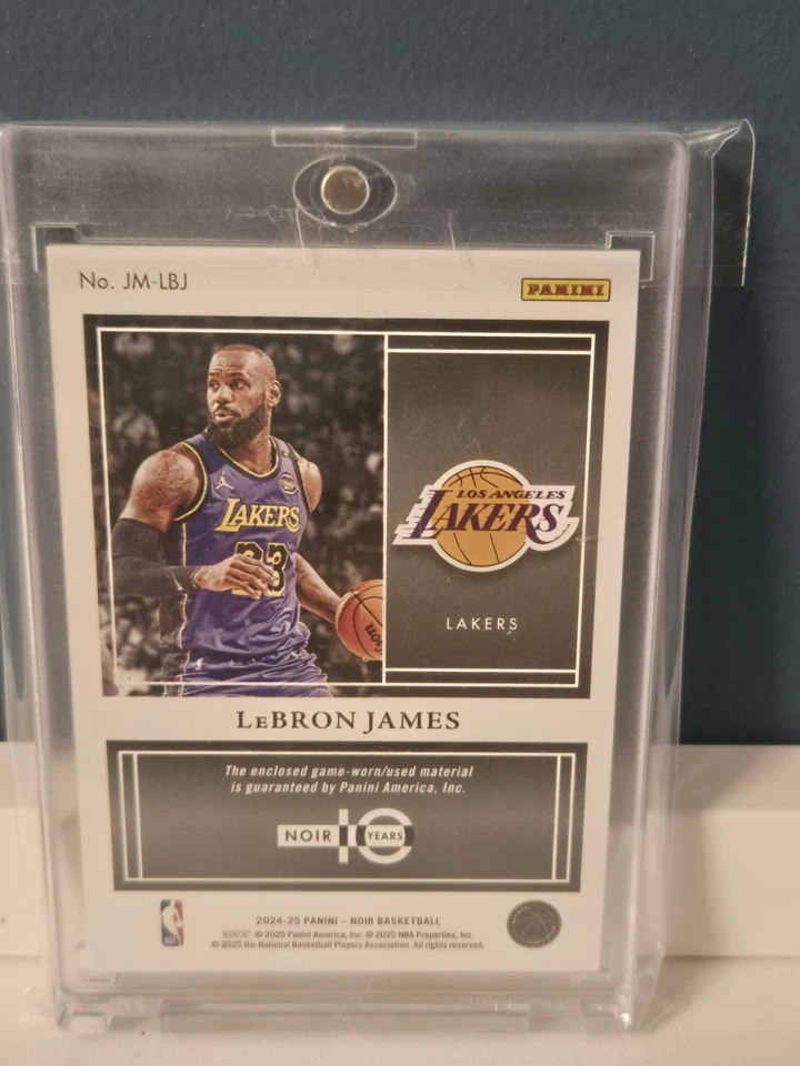Panini Noir 24/25 Lebron James Game Worn Patch /99 - Image 2 of 2