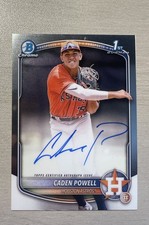 2025 Bowman Chrome Caden Powell 1st Autograph