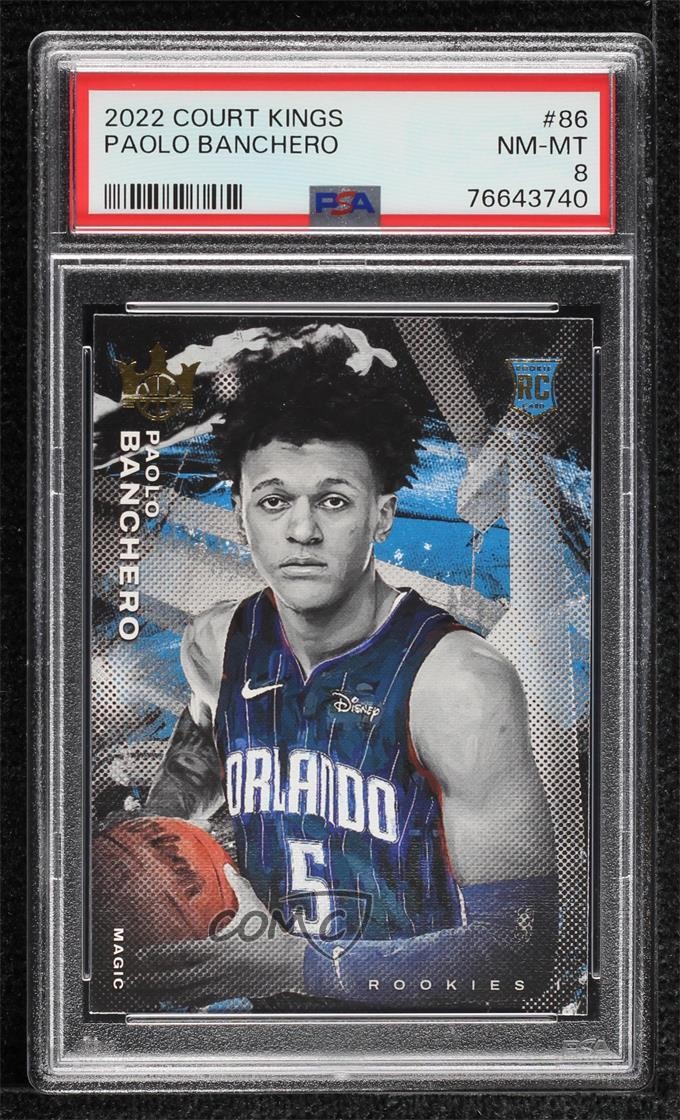 2022-23 Panini Court Kings Rookies I Paolo Banchero #86 PSA 8 Rookie RC tn4
