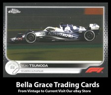 2022 Topps Chrome Formula 1 Yuki Tsunoda #122 Scuderia AlphaTauri