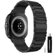 Arsfit Titanium Band Compatible Samsung Galaxy Watch Ultra 47MM Black