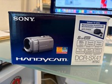 Sony Handycam DCR-SX41 Blue Camcorder 60x Zoom 2.7in LCD 8GB USB