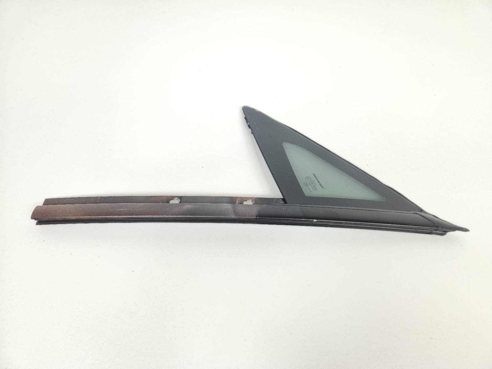 2015-2017 MCLAREN 675LT FRONT LEFT SIDE DOOR QUARTER CORNER WINDOW GLASS OEM