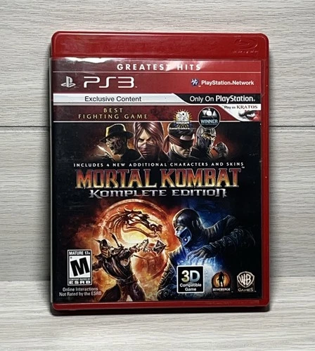 Mortal Kombat 9 Komplete Edition (PlayStation 3) Freddy Krueger Rain Kenshi