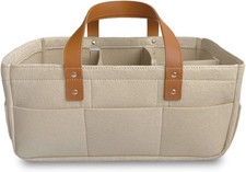 KiddyCare Diaper Caddy Organizer Cart - Nursery Baby Basket Gift Boy/Girl