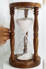 60 Minutes Sand Timer Hourglass Wooden, 60 Mints Duration Timer Christmas Gift