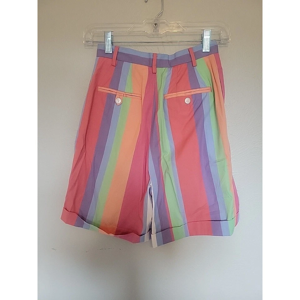 Bermudas para caminar vintage Ralph Lauren para mujer talla 2 a rayas Foto 4 de 4