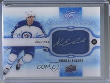 2015-16 Upper Deck Ice Signature Swatches Nikolaj Ehlers #SS-NE Auto 2d8